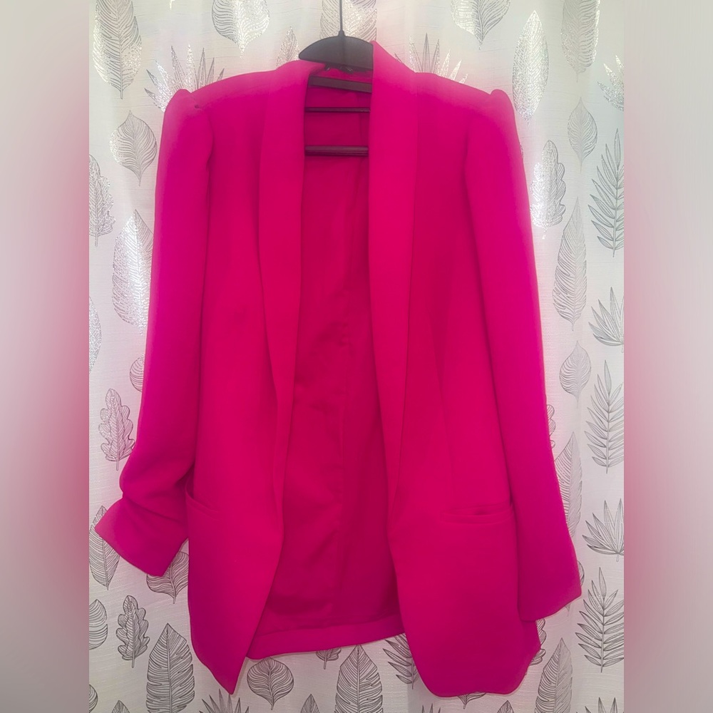 Express - Gently used pink blazer. Size small. No closure and has pockets.